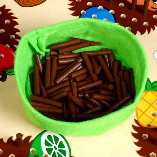 Детская развивающая доска для счёта «Ёжики» 30.5×30.5×1 см