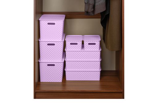 Корзинка 3 л 23,5*17,3*10,5 см Береста светло-лавандовая - Elan gallery фото 5