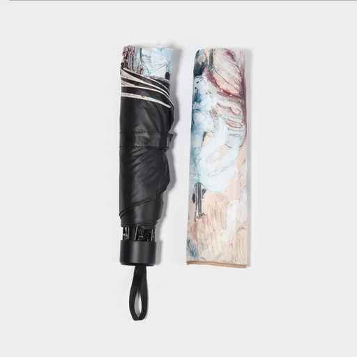 Зонт механический Фауна, эпонж, 4 сложения, 8 спиц, R = 48 см, цвет МИКС - Simaland фото 6