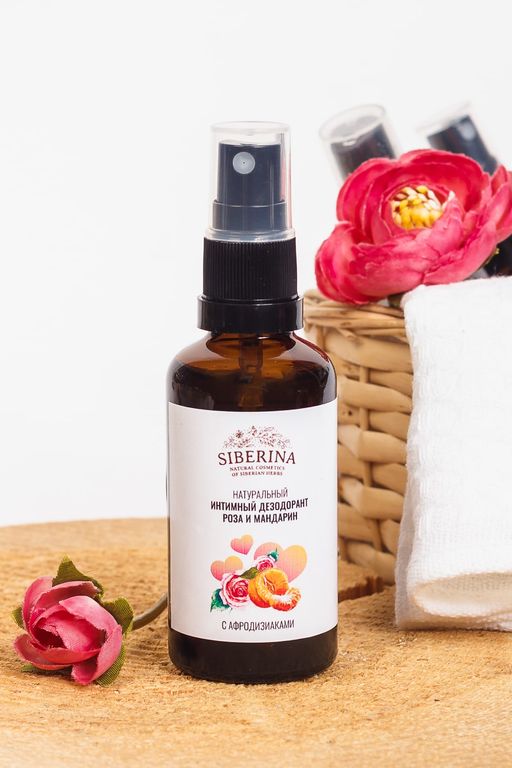 Интимный дезодорант Роза и мандарин с афродизиаками - Siberina фото 3