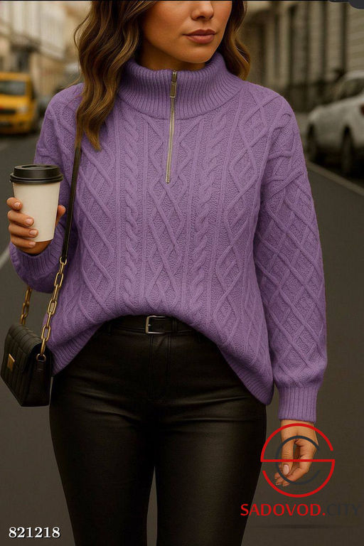 Свитер женский на полузамке - Bruno фото 3