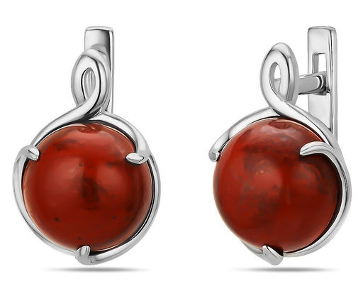 Серьги, яшма, СП76