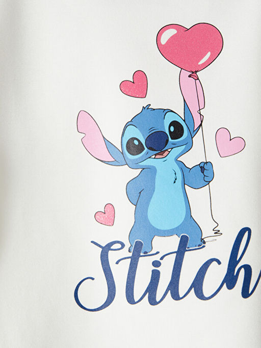 Stitch Bask?l? K?z ?ocuk ?ortlu Tak?m
