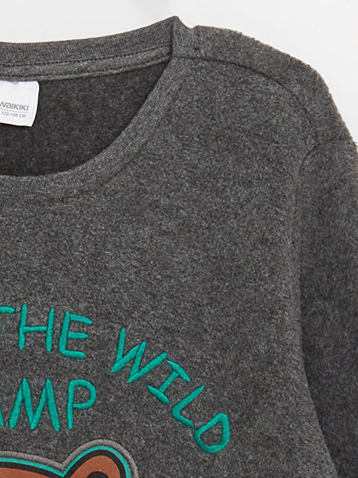 Bisiklet Yaka Nak??l? Uzun Kollu Polar Erkek ?ocuk Pijama Tak?m? - Waikiki фото 3