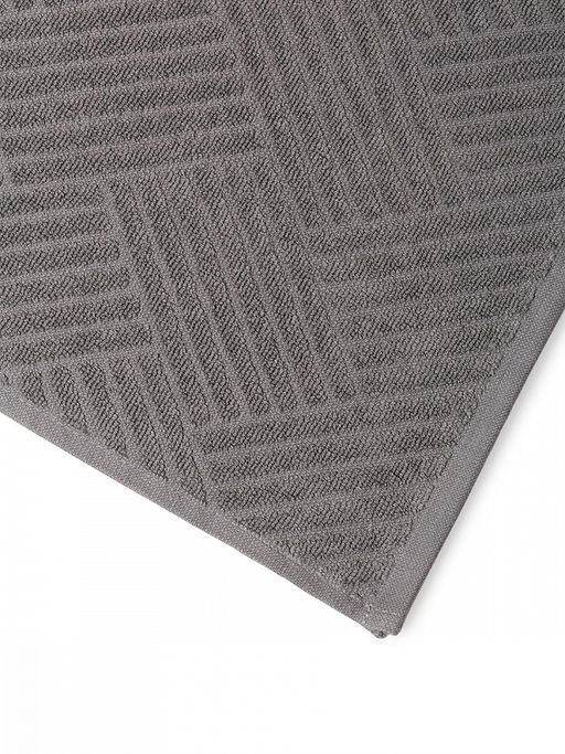 Простыня махровая жаккардовая 240x240 серый махровая ткань, хлопок