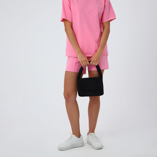 Сумка молодёжная на магните, 25.5×4.5×18.5 см, чёрная