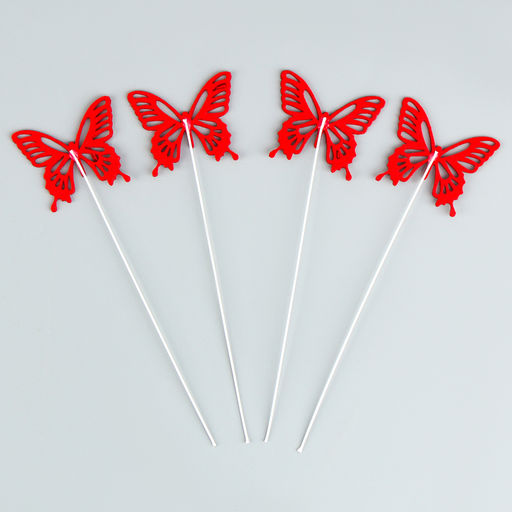Набор для украшения Бабочки, цвет красный - Страна карнавалия фото 3
