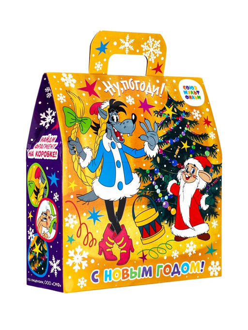 Новогодний подарок, сладкий, детский Ну Погоди!, конфеты, 500 г - Simaland фото 2