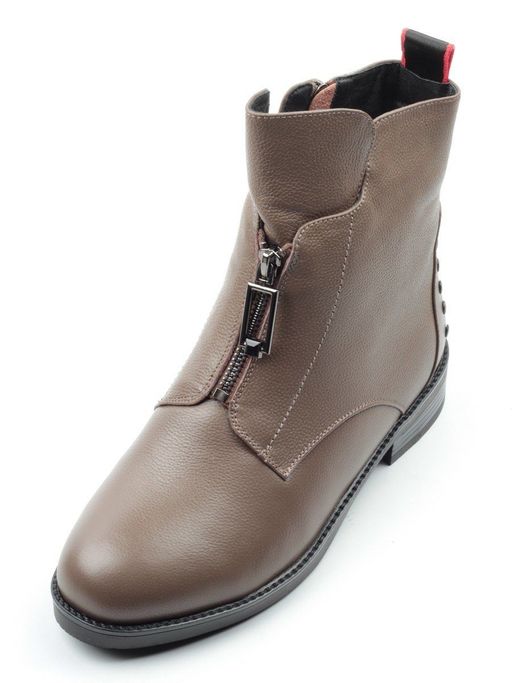 04-XH-FT547-9118-2M KHAKI Ботинки женские (натуральная кожа, натуральный мех) - Фабричный китай фото 6