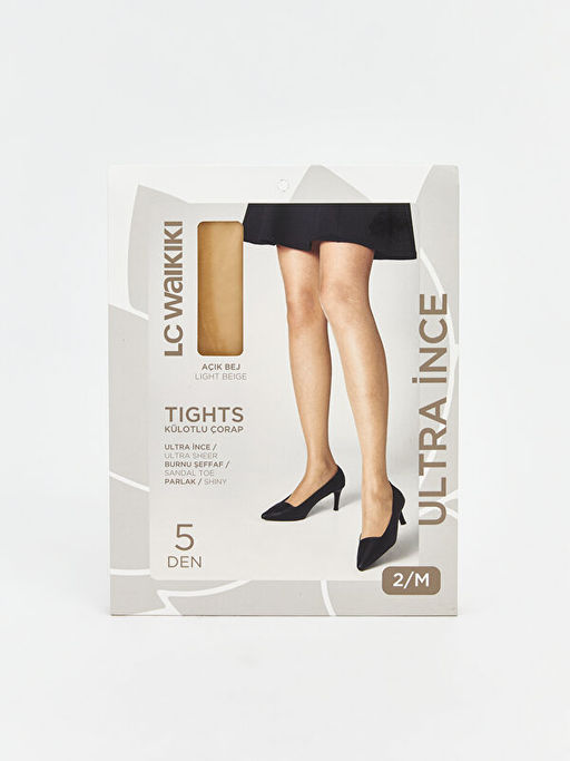 5 Denye Ultra ?nce Parlak Kad?n K?lotlu ?orap