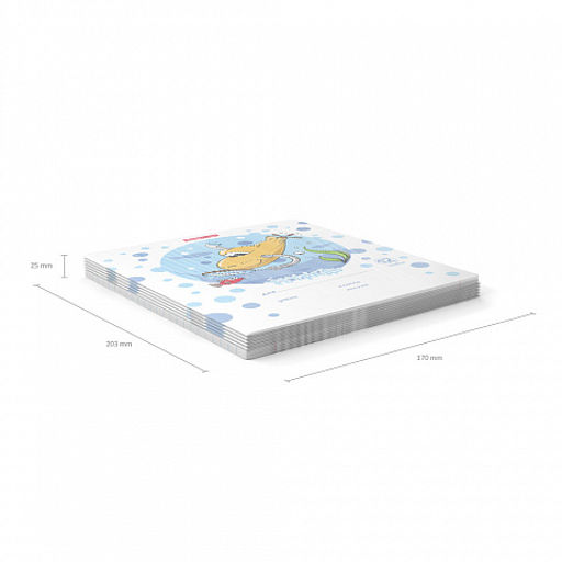 Цена за 10 шт. Тетрадь школьная ученическая ErichKrause Funny Submarine, 12 листов, линейка (в плёнке по 10 шт.)_MIX-PACK  фото 11