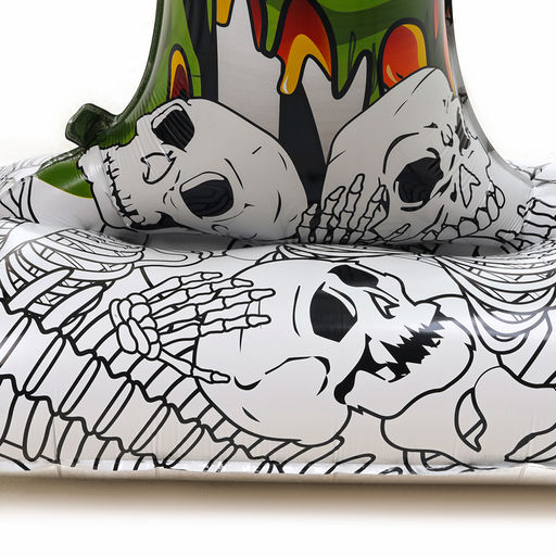 Воздушный шар фольгированный 49" «Руки зомби на подставке», под воздух