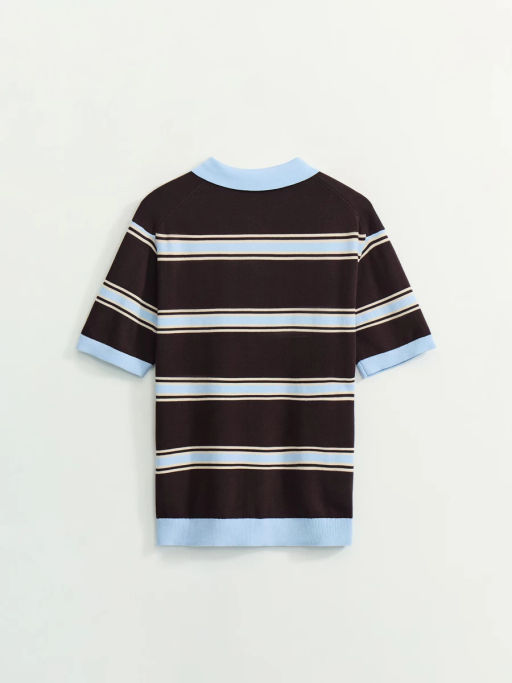 Джемпер поло в полоску / Zarina  фото 9