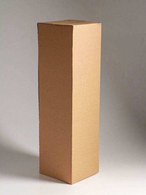 Ваза напольная «Линней», 50×15 см, стекло, прозрачная