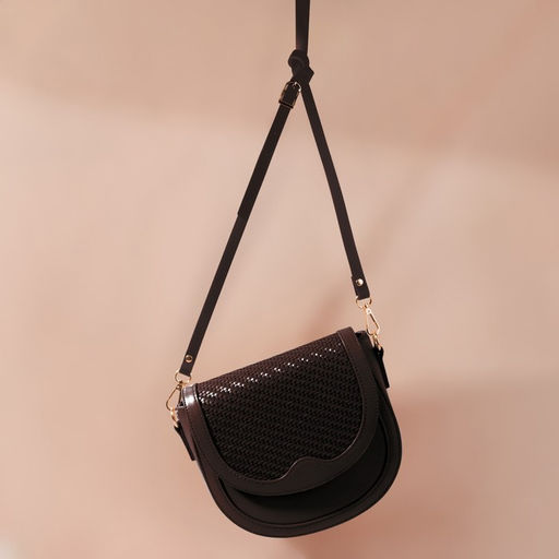 Ручка для сумки из натуральной кожи, с карабинами, 125×1.2 см, коричневая