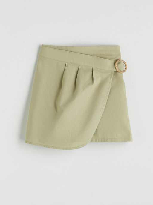 Beli Lastikli Keten Kar???ml? K?z ?ocuk ?ort Etek