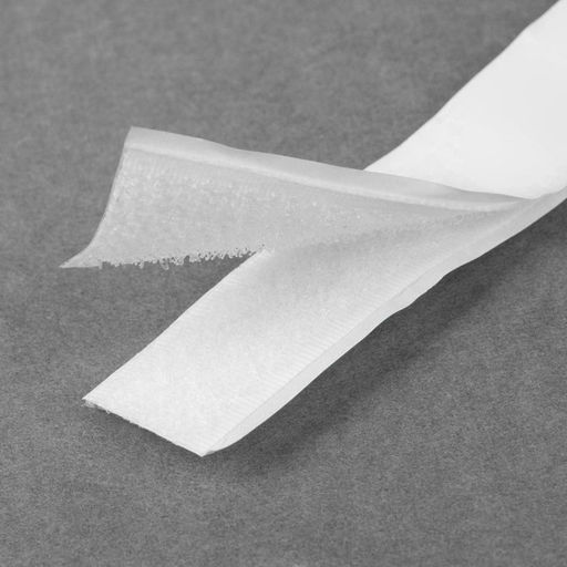 Цена за 2 шт. Липучка на клеевой основе, 20 мм 100 5 см, цвет белый - Арт узор фото 3