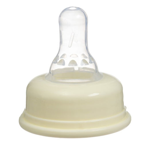 Бутылочка для кормления Basic, классическое горло, стекло, медленный поток., 60 мл., от 0 мес., белая