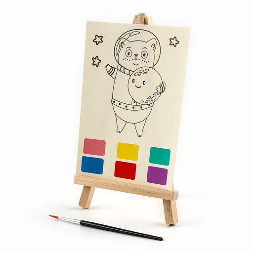 Водная раскраска Космос, с кисточкой и мольбертом, виды МИКС - Simaland фото 4