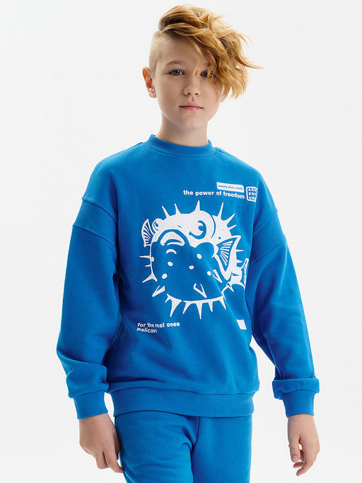 PELICAN, толстовка для мальчиков, Лазурный
