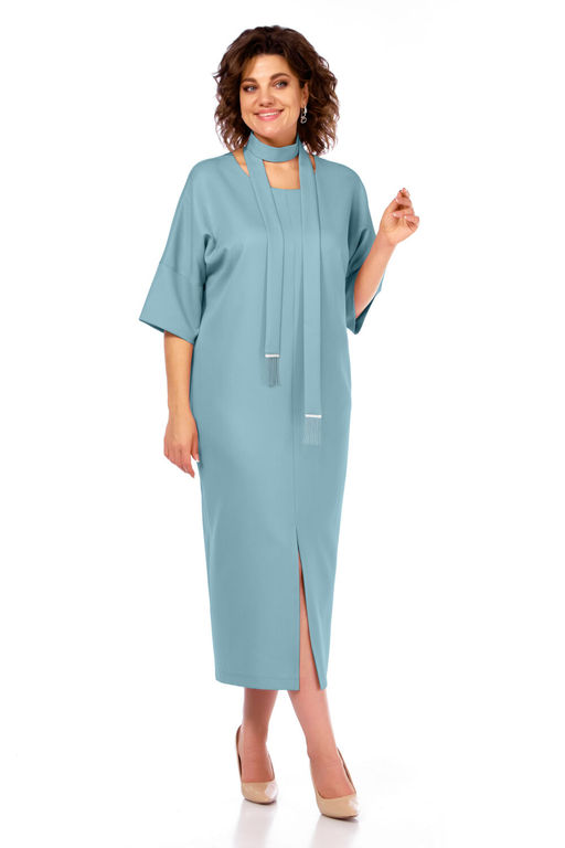 Платье BAGIRA ANTA 1046 серо-голубой фото 3