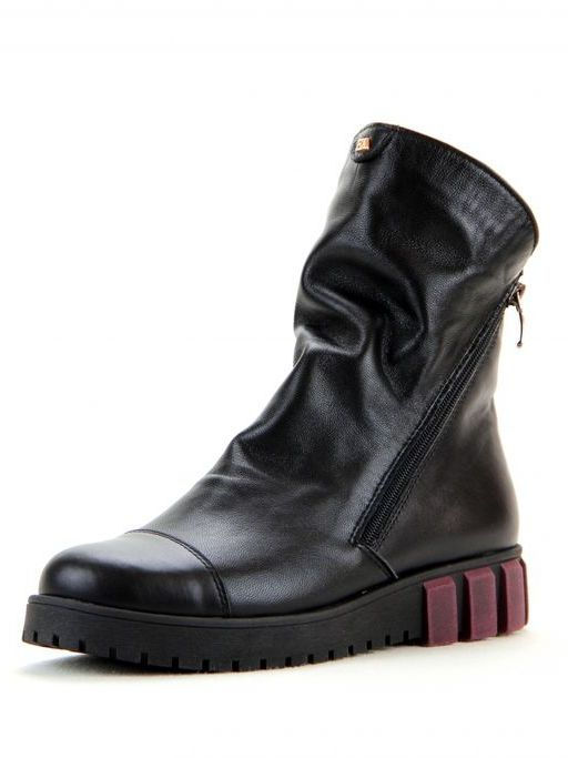 Ботинки EDART 233.astra8 bordo.black/шерсть