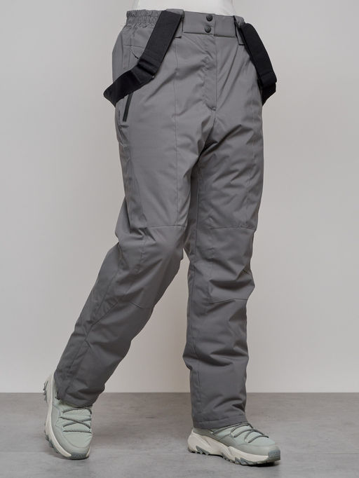 Полукомбинезон утепленный женский большого размера светло-серого цвета 1332SS - Chunmai фото 18