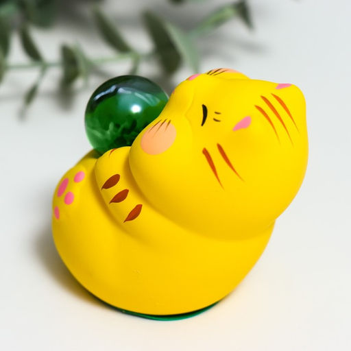 Сувенир керамика Манэки-нэко со стеклянным шаром микс 7,5х5х7,6 см - Simaland фото 6