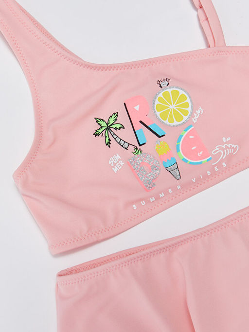 Bask?l? K?z ?ocuk Etekli Bikini - Waikiki фото 3