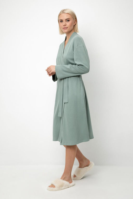 Е 50026/сухой зеленый халат жен