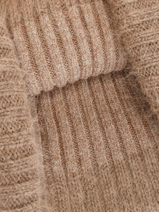 Шапка жен. анг+нейл LB-J44010 d.beige