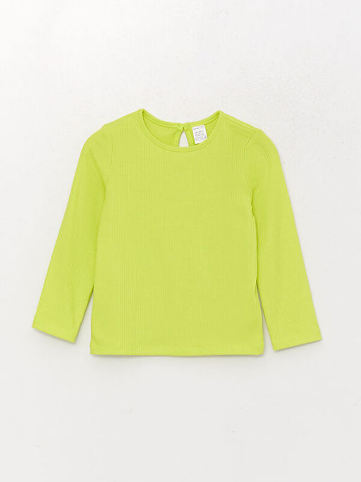 Bisiklet Yaka Uzun Kollu Basic K?z Bebek Pijama Tak?m? - Waikiki фото 2