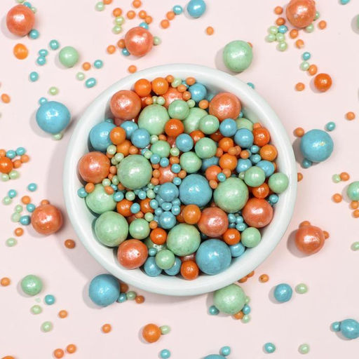 Посыпка кондитерская Жемчуг, изумруд, бирюза, персик, 50 г - Simaland фото 2