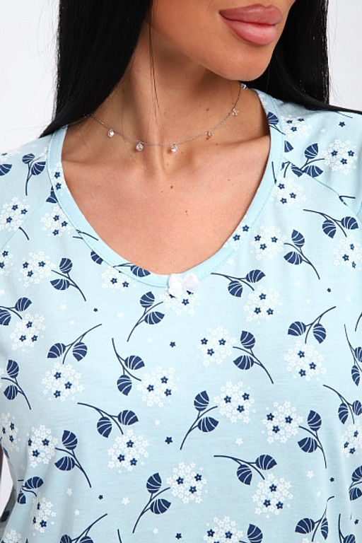 Сорочка женская (01064 синий) - Плиона фото 18