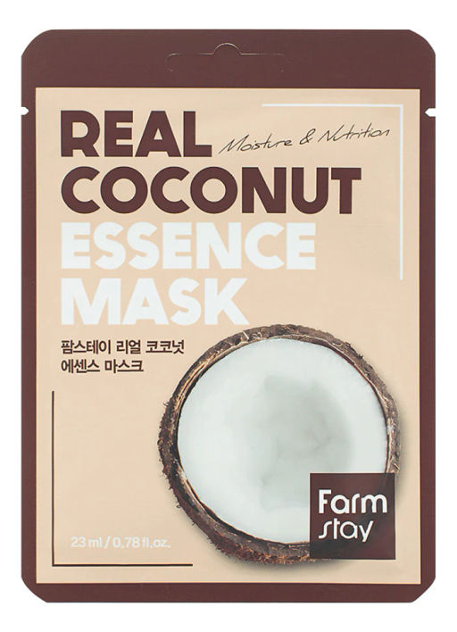 FS Real Coconut Essence Mask, 23ml*1ea - Маска с кокосовой эссенцией 23мл*1шт