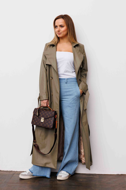 Плащ AURA 7036-176 олива