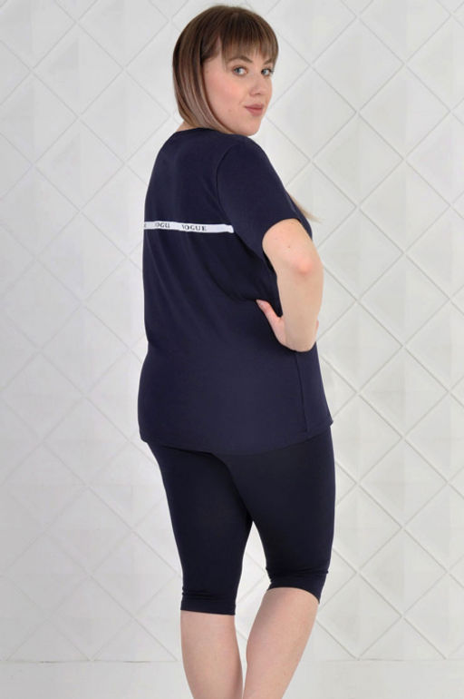 Арт. 5625 Костюм с бриджами 50-58 (5 шт) Цвет:верх-ультрамарин, низ-ультрамарин