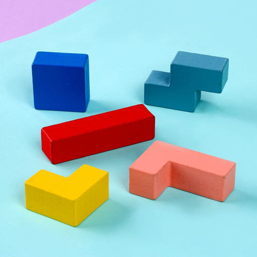 Детская развивающая игра тетрис «Дракончик», 2,5 × 22,3 × 29,8 см