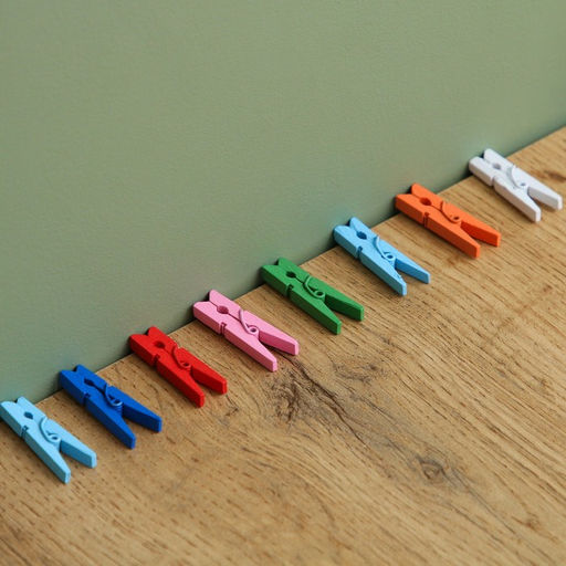 Набор прищепок для декора «Классика» 50 шт., 3 см, МИКС