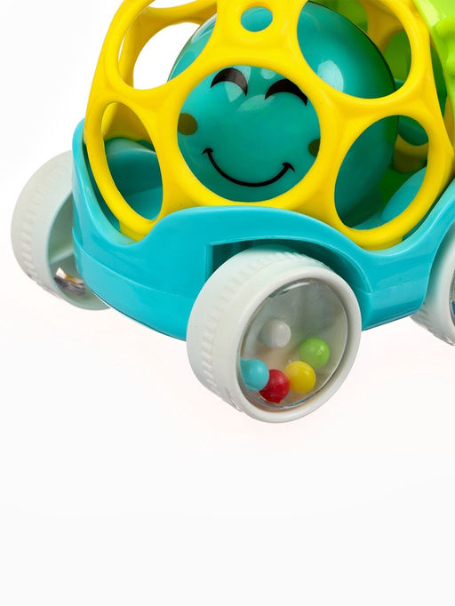 Машинка - погремушка Крошка Я «Жирафик», с эластичными элементами