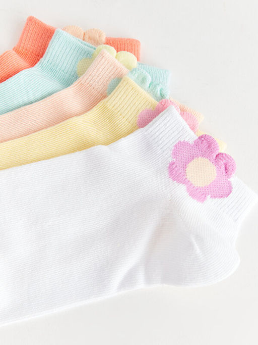 K?z ?ocuk Patik ?orap 5li - Waikiki фото 3