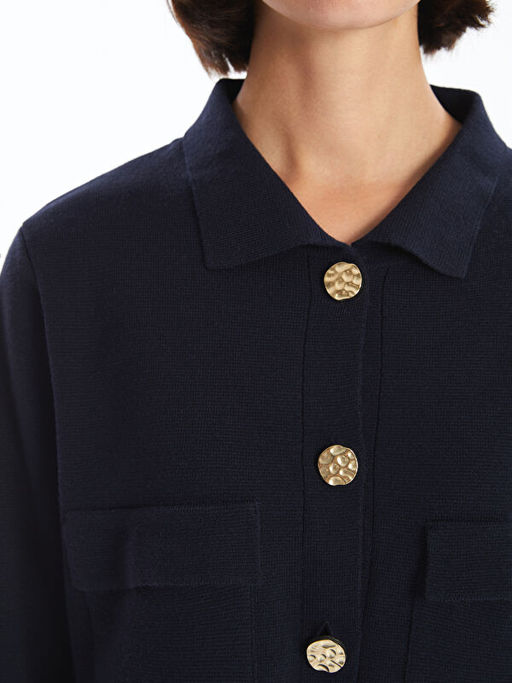 G?mlek Yaka Kad?n Triko H?rka