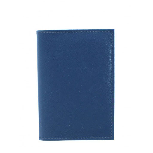Обложка для автодокументов Croco-АВ-101 н/к, синий бергамо (47) 264755  фото 2