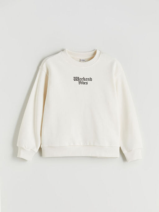 Bisiklet Yaka K?z ?ocuk Sweatshirt