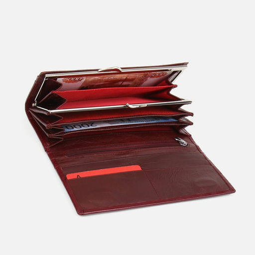 Кошелёк на магнитах, цвет бордовый - Simaland фото 3