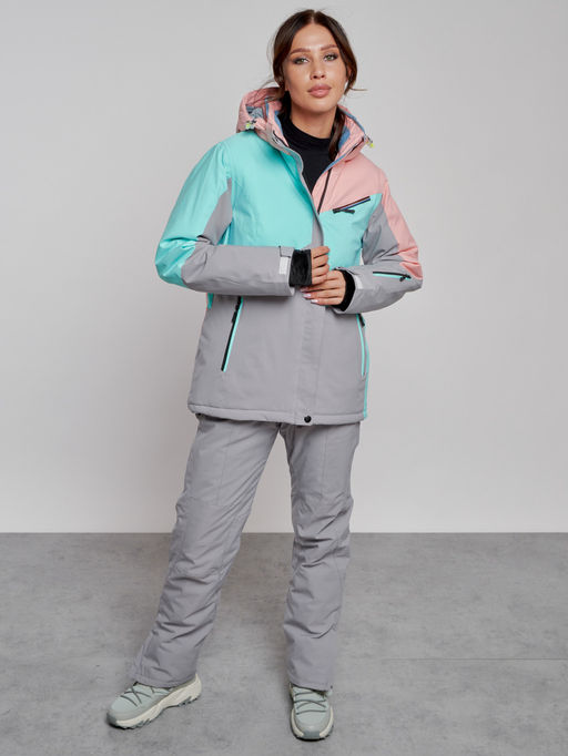 Горнолыжный костюм женский зимний розового цвета 02319R - Chunmai фото 7