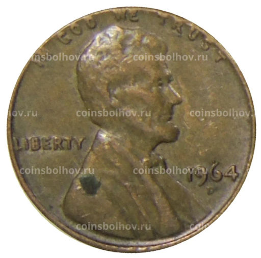 1 цент 1964 года D США