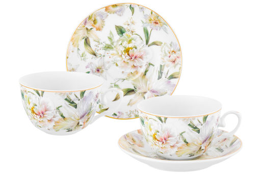 Чайн. пара 4 пр. 250 мл 12,5*9,5*6 см Корнелия, фарфор - Elan gallery фото 4