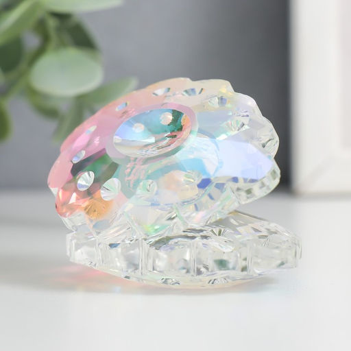 Фигурка стекло «Ракушка с жемчужиной», перламутр, 6.5×5×5 см