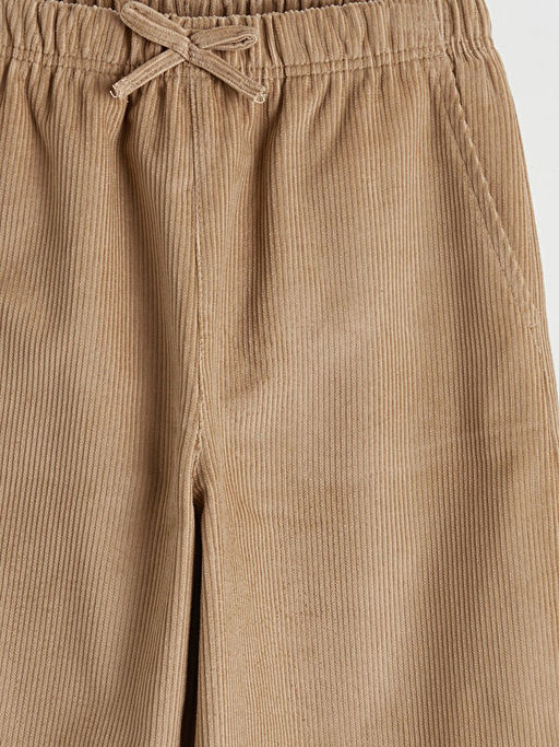 Beli Lastikli Kadife K?z ?ocuk Pantolon